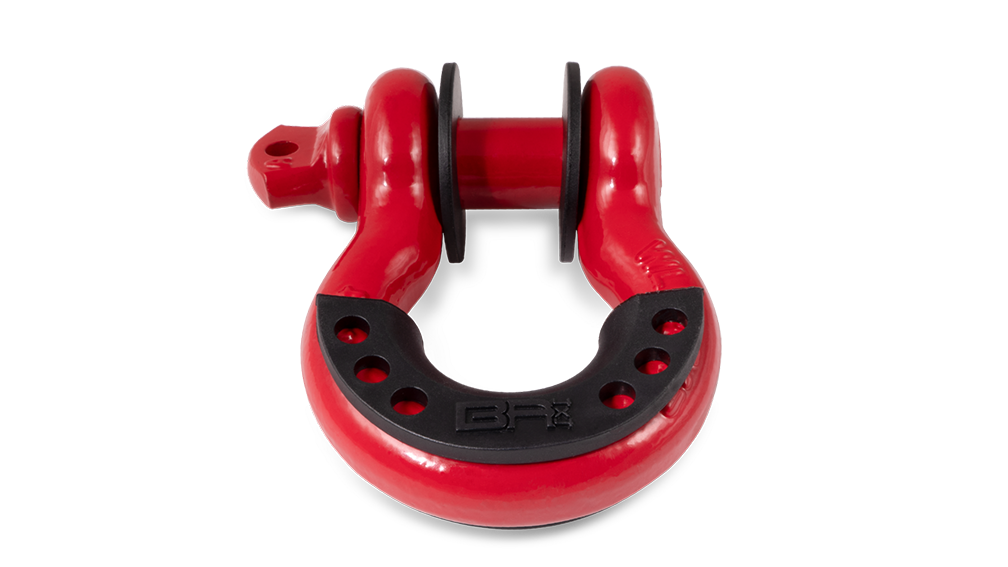 3/4 RED D-RING WITH ISOLATORS (SINGLE)