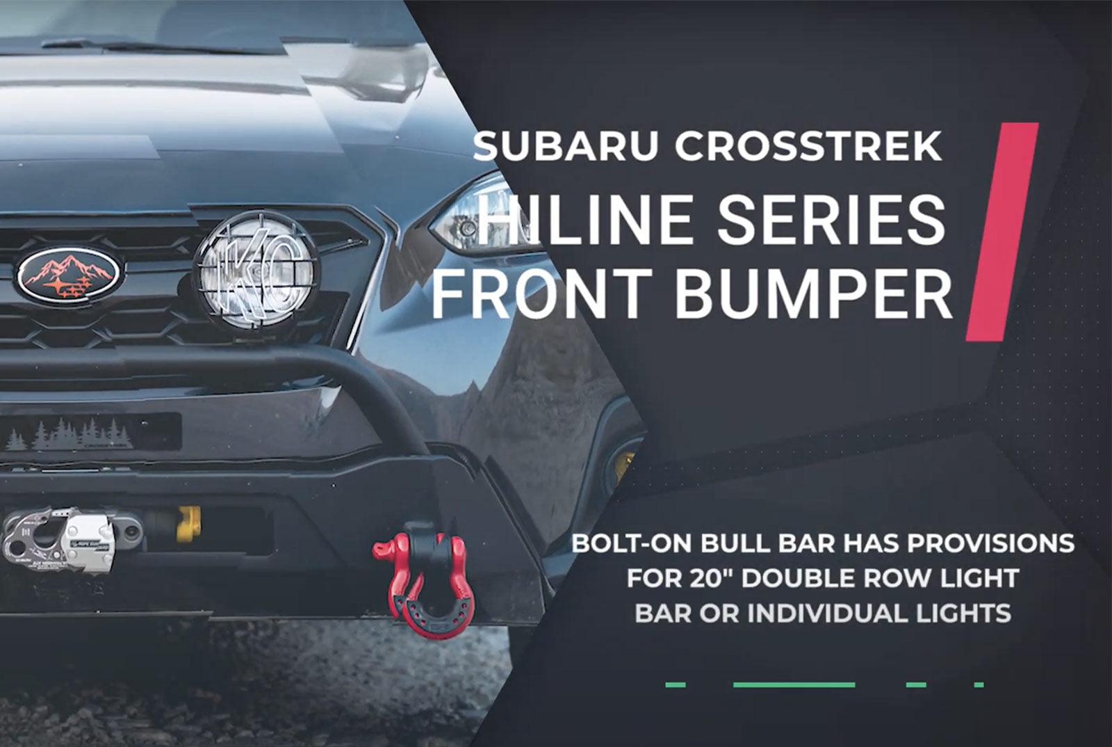 Body Armor 4x4 Subaru Crosstrek HiLine Bumper