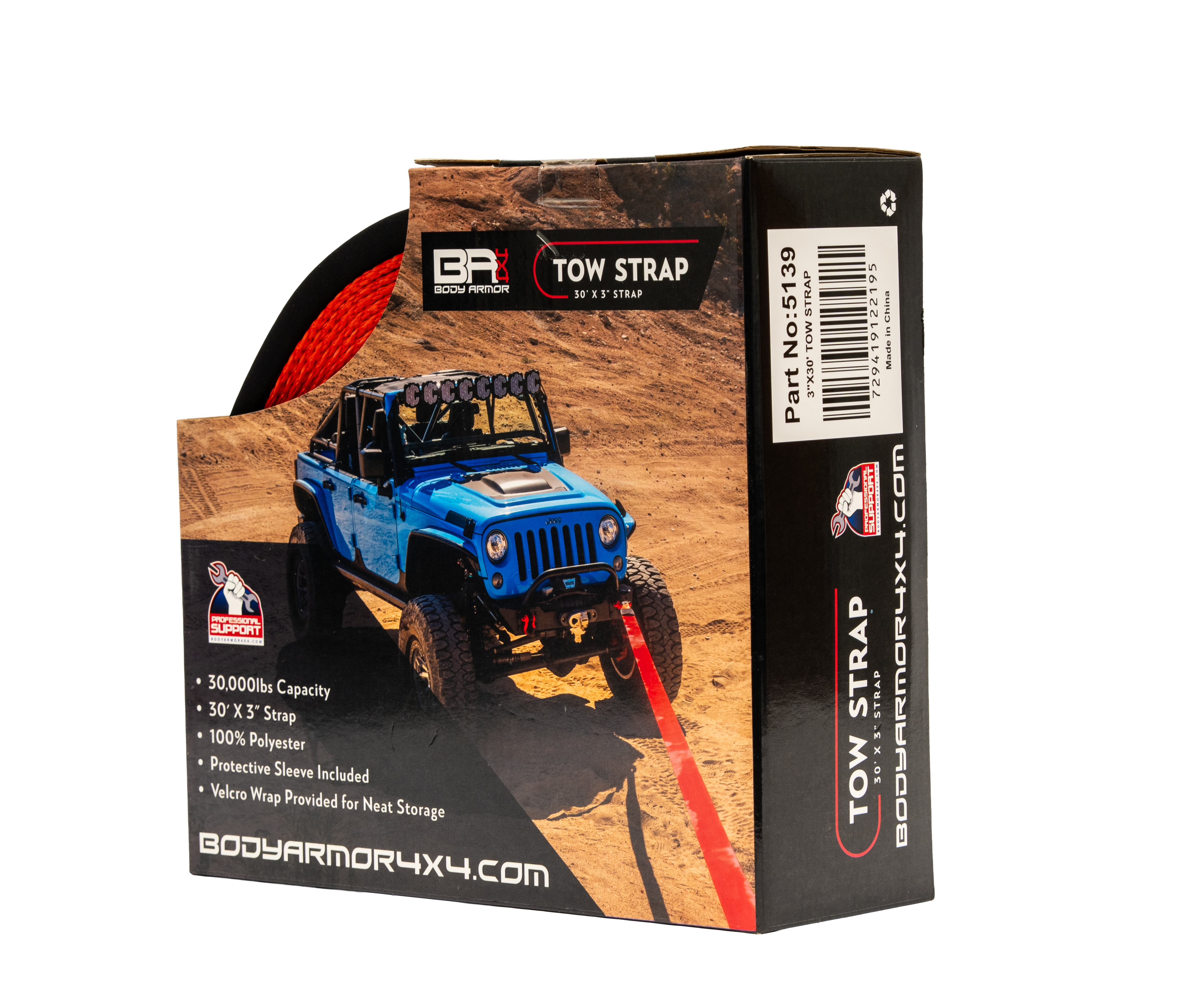 3"X30' TOW STRAP