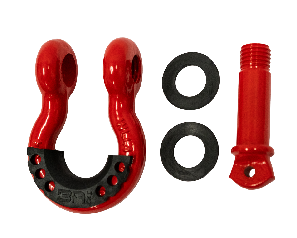 3/4 RED D-RING WITH ISOLATORS (SINGLE)