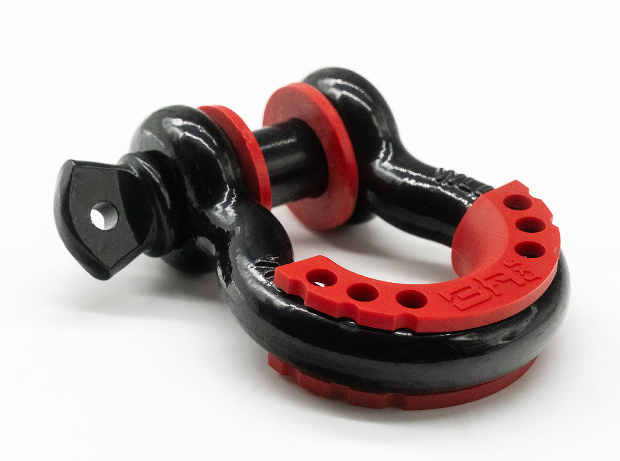 3/4 BLACK D-RING WITH ISOLATORS (SINGLE)
