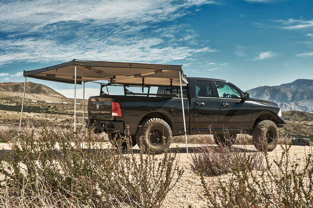 ram 2500 roof top tent BODY ARMOR 4X4 SKY RIDGE 270 AWNING PASSENGER SIDE WITH MOUNTNG BRACKETS
