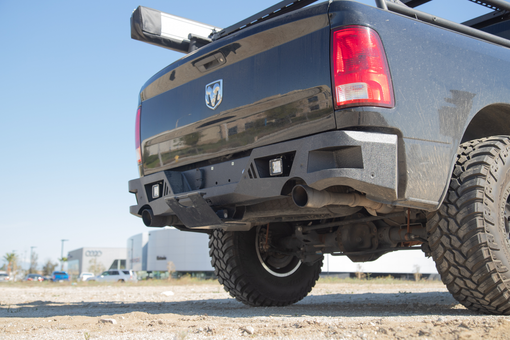 2009-2018 DODGE RAM 1500 ECO SERIES REAR BUMPER FITS DUAL REAR EXHAUST ONLY