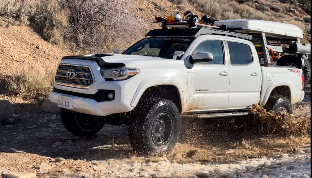 IArmor Off-Road Side Steps For 2005-2023 Toyota Tacoma Double Cab – 6.5" Wide